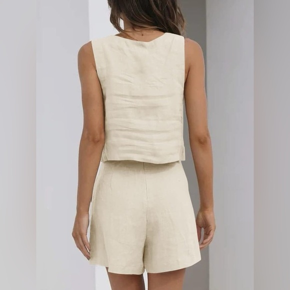 Square Neck Tank and Shorts Set - Picture 2 of 12